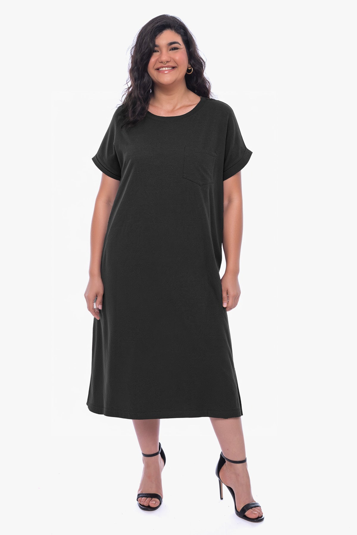 שמלת כותנה JENNI שחורה