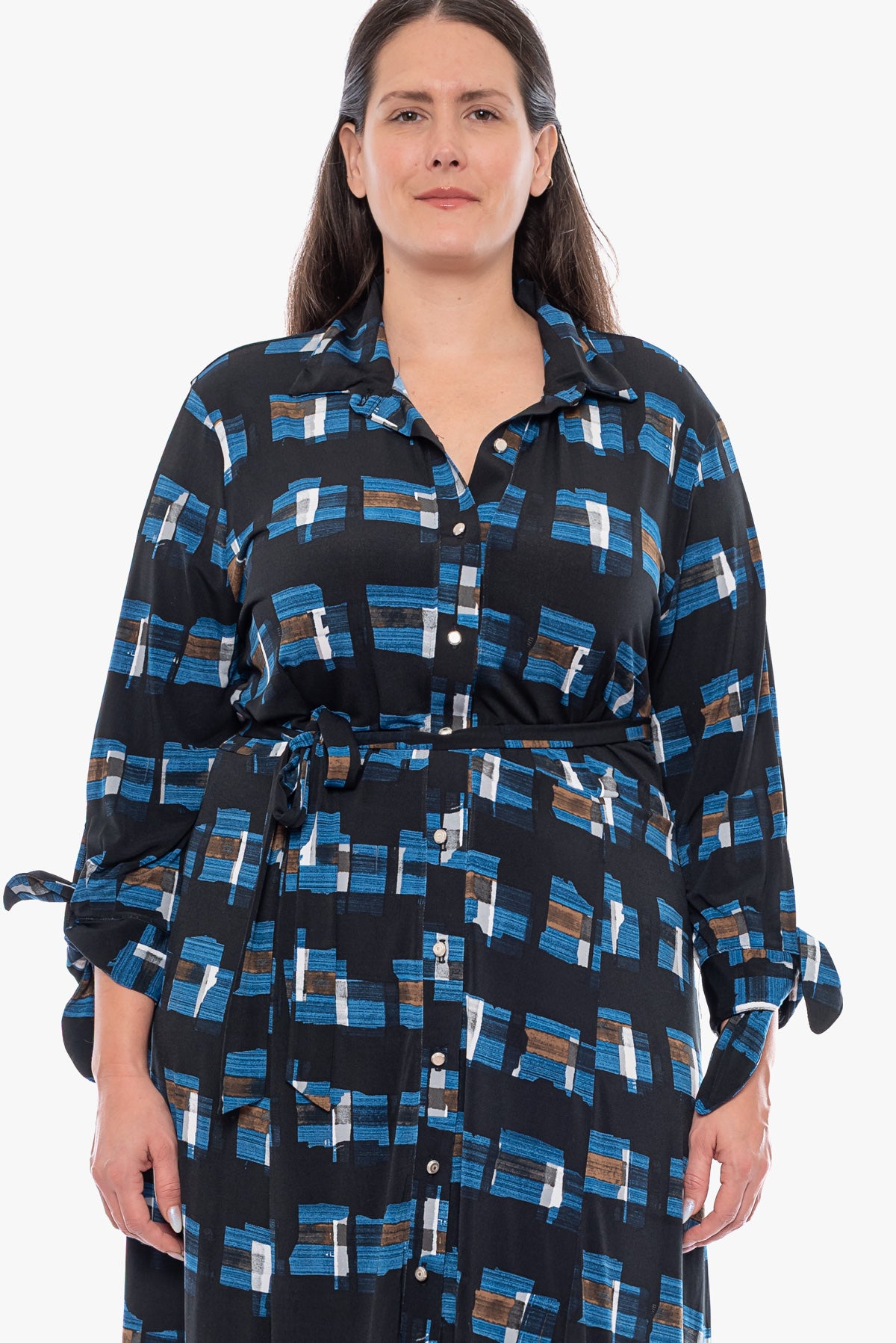 שמלה JANET מכופתרת