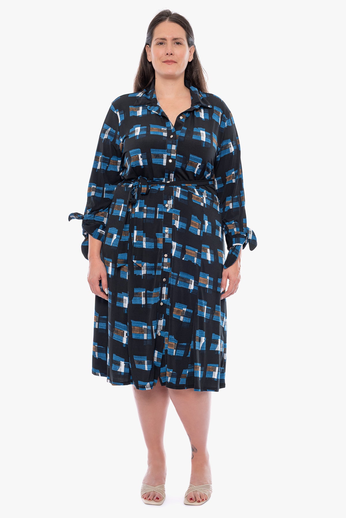 שמלה JANET מכופתרת