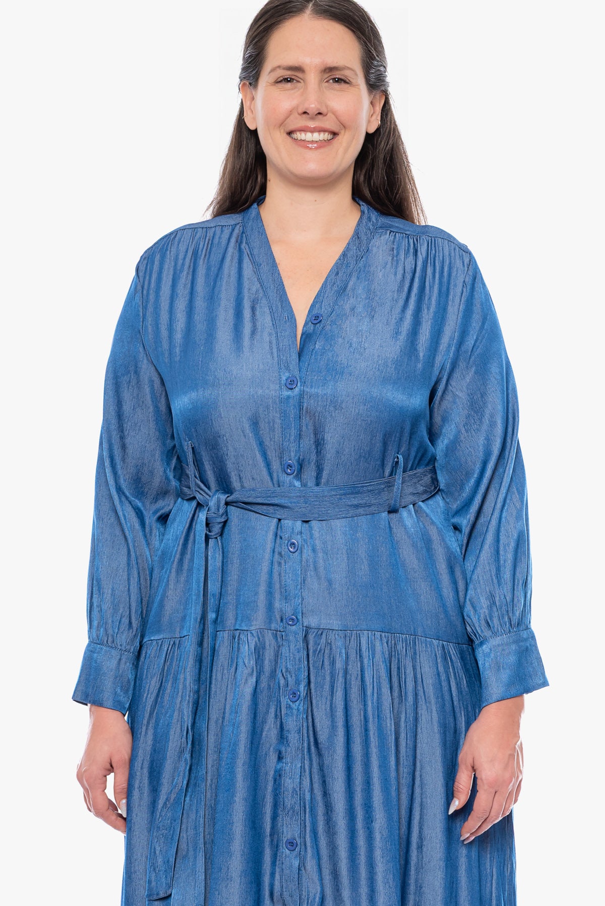 שמלה KENEDY דנם כהה