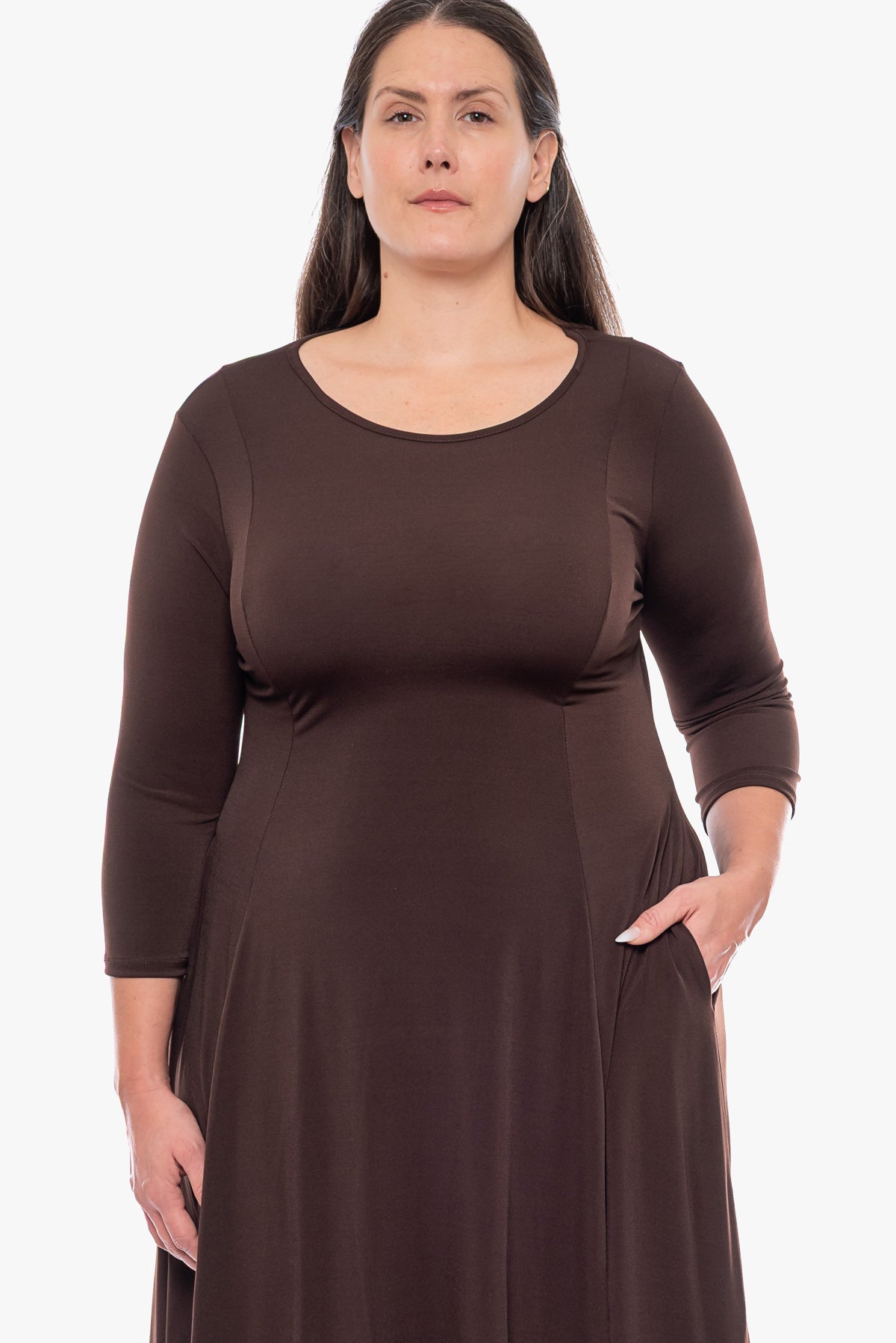 שמלה MOLLIE קפה