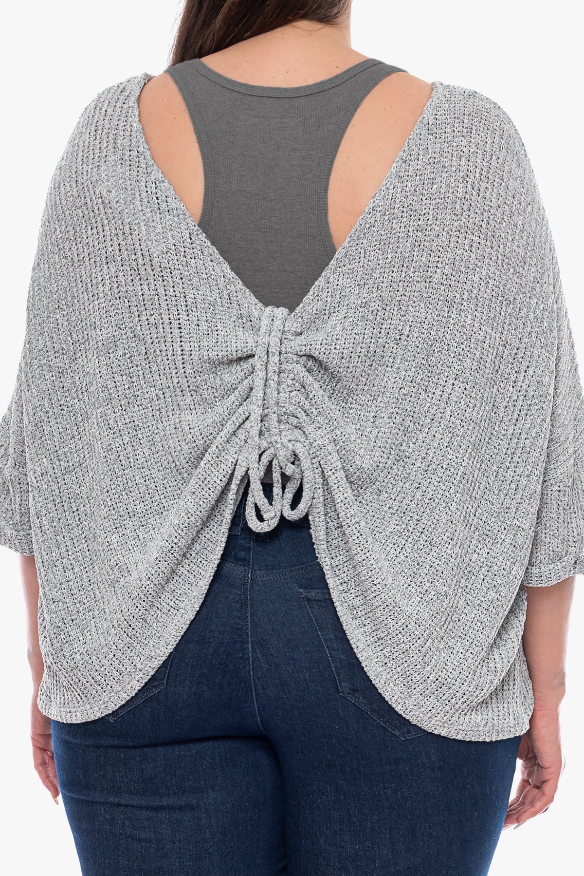 חולצת סריג ANETTE אפורה