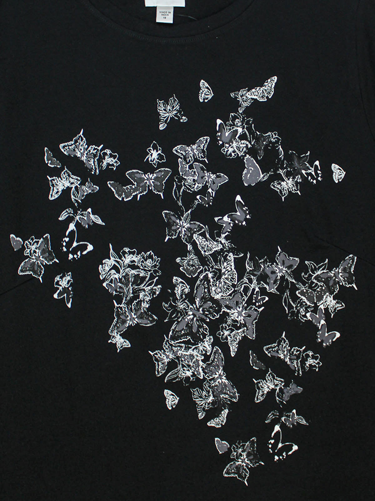 חולצה BUTTERFLY שחורה