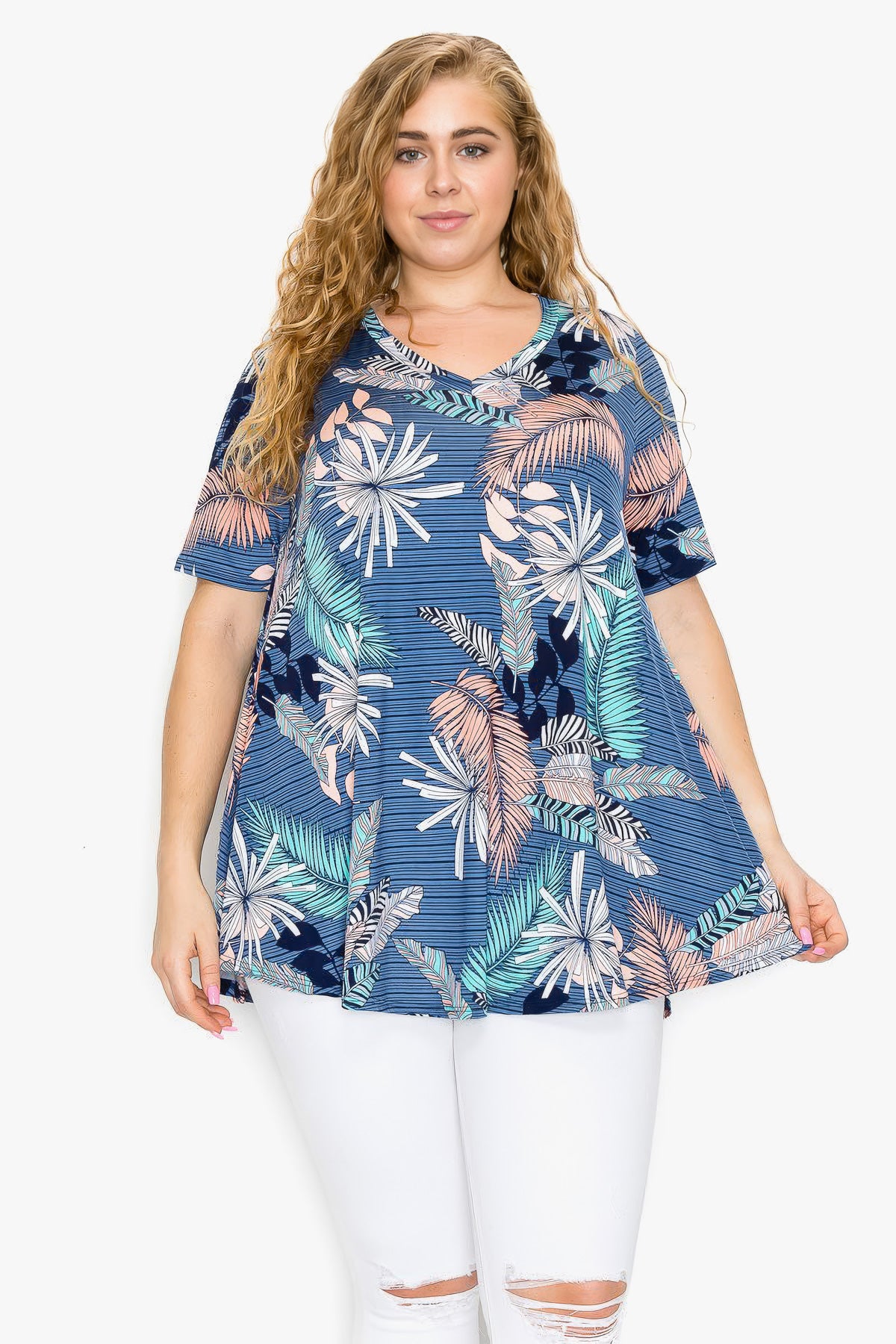 טוניקה TAYLER פרחונית