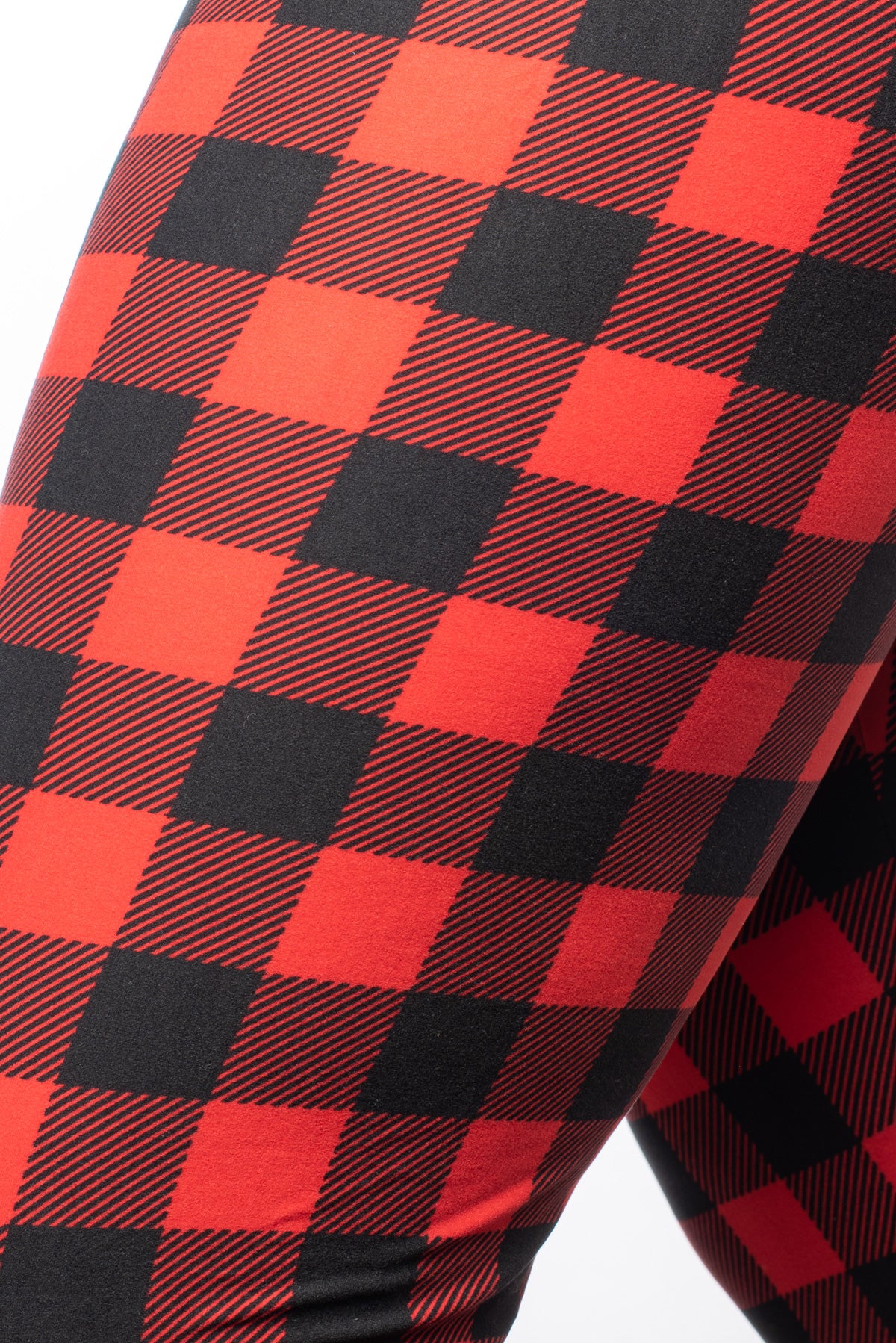 טייץ LILLY משובץ אדום