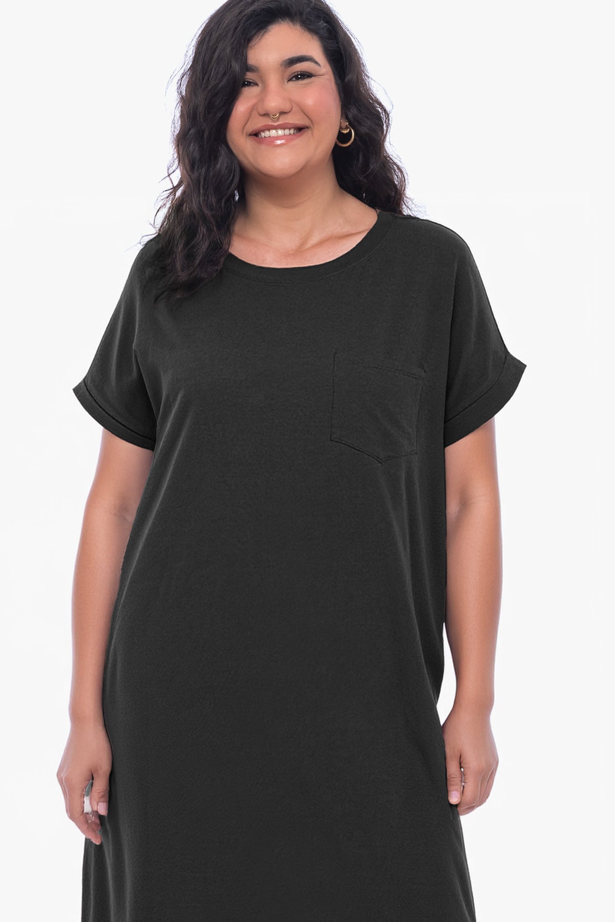 שמלת כותנה JENNI שחורה