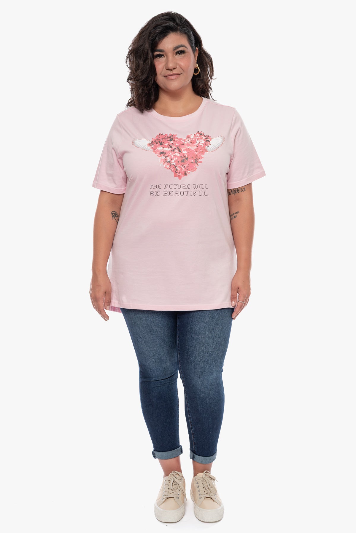 חולצה HEART ורודה