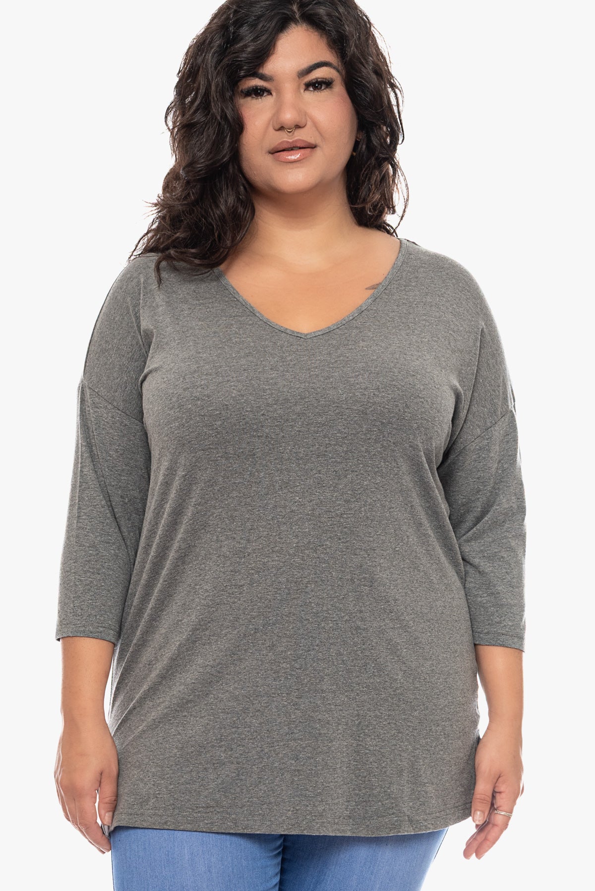 חולצה LOU אפורה