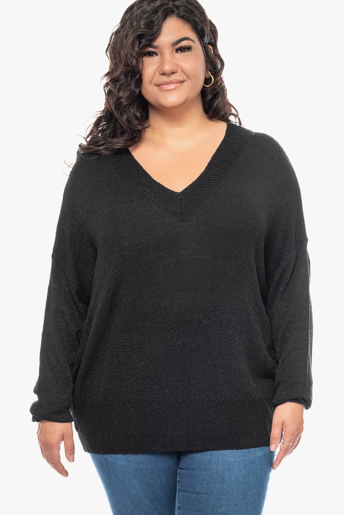 חולצת סריג SOFIE שחורה