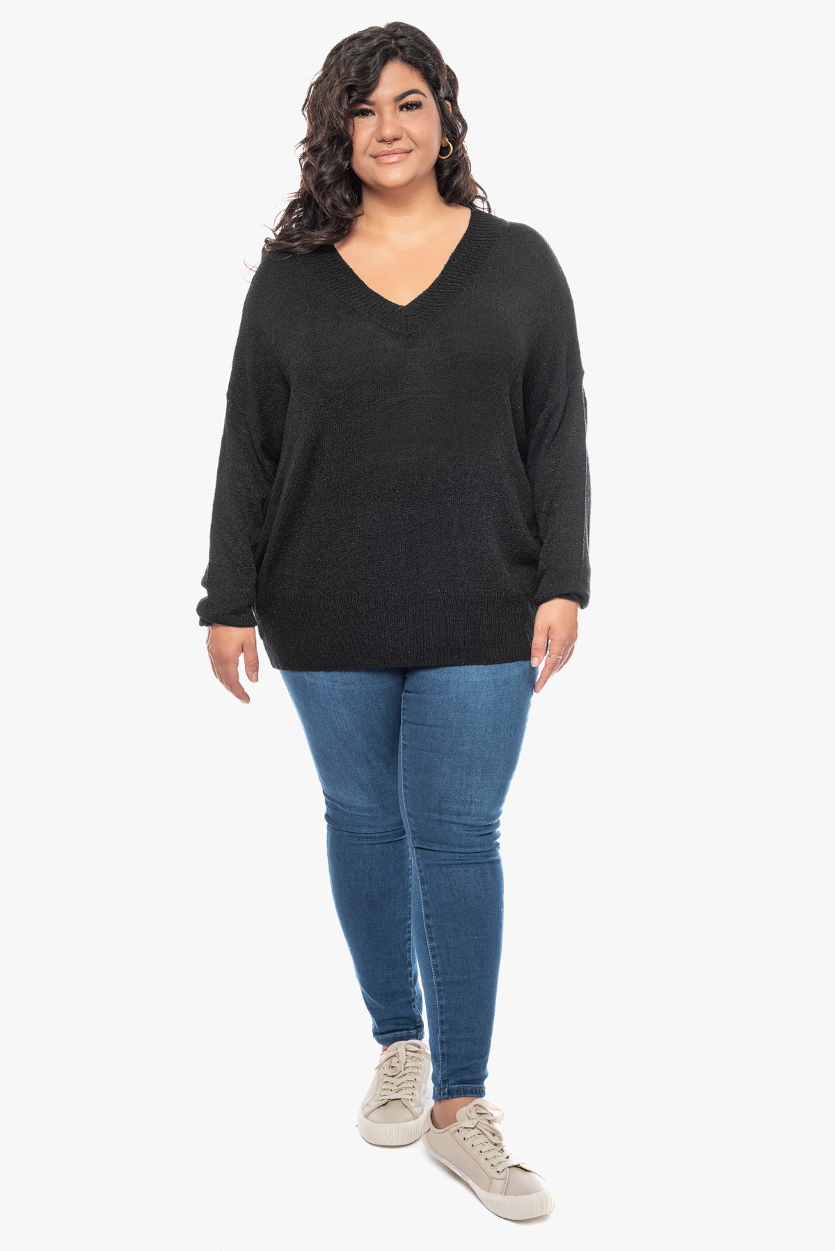 חולצת סריג SOFIE שחורה