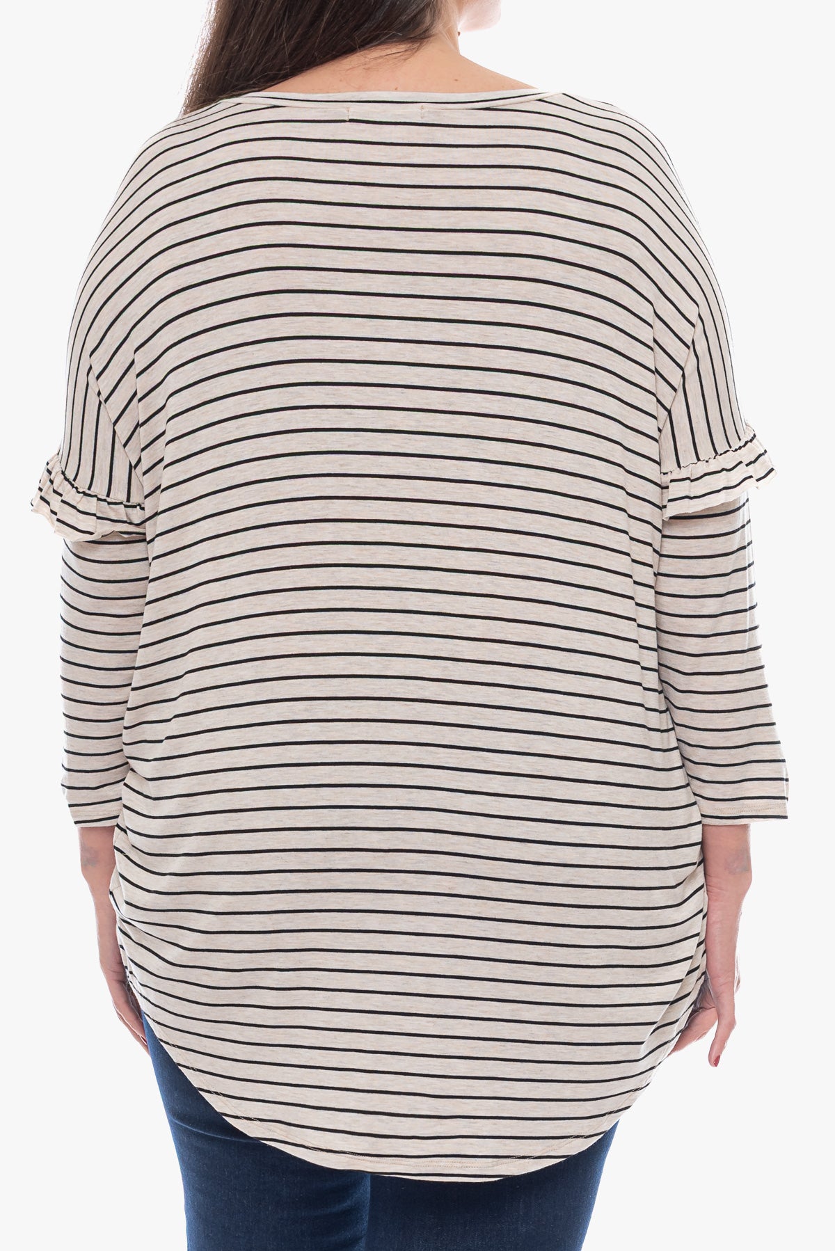 טוניקת פסים CONNIE שנהב