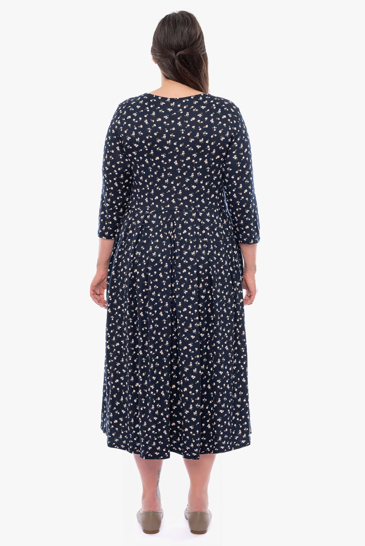 שמלה ALMA פרחונית נייבי