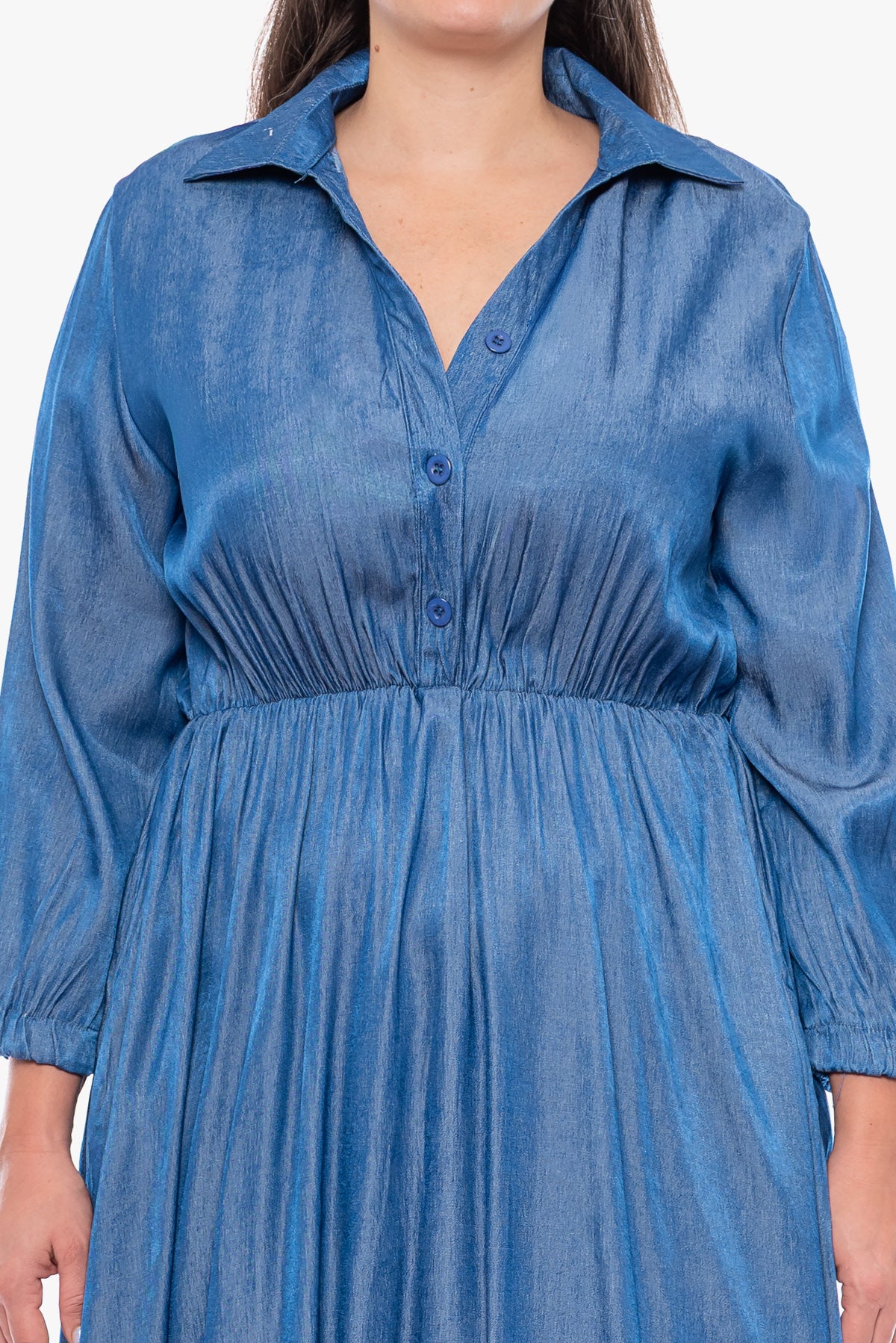 שמלה DARCEY דנם כהה