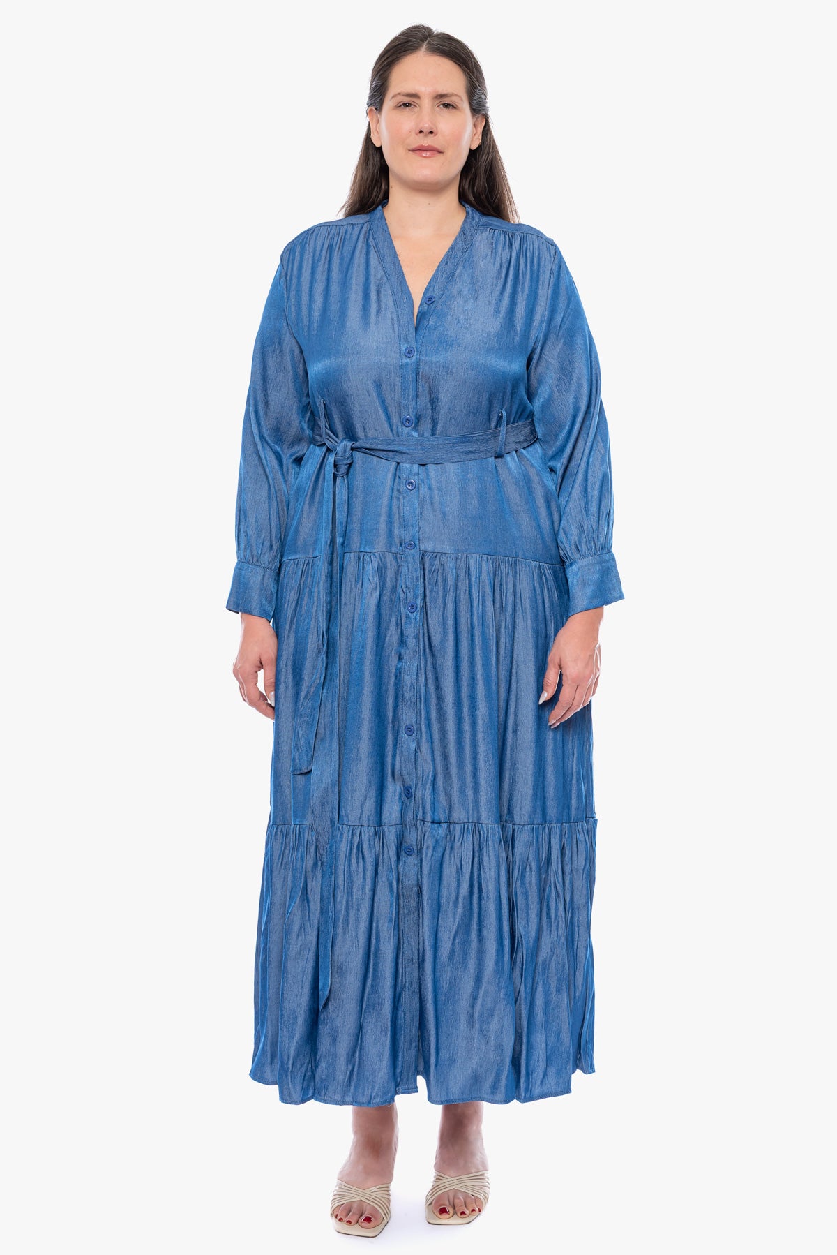 שמלה KENEDY דנם כהה