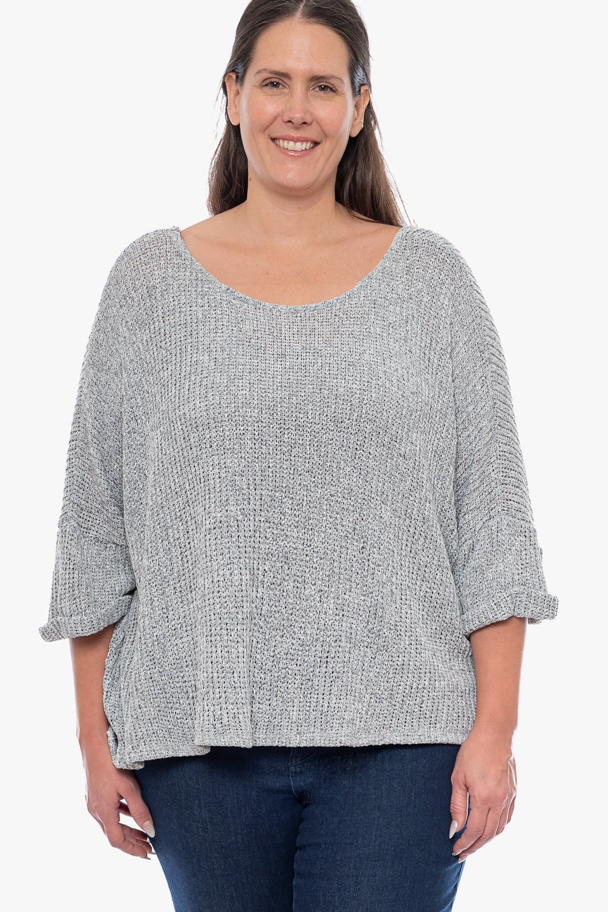 חולצת סריג ANETTE אפורה