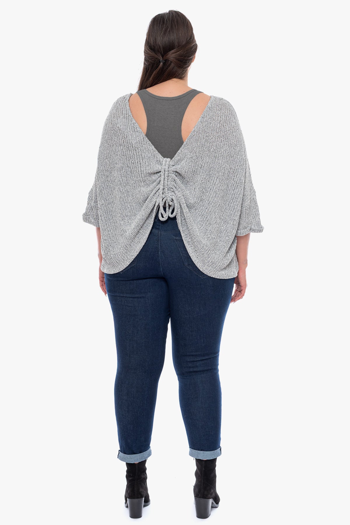 חולצת סריג ANETTE אפורה