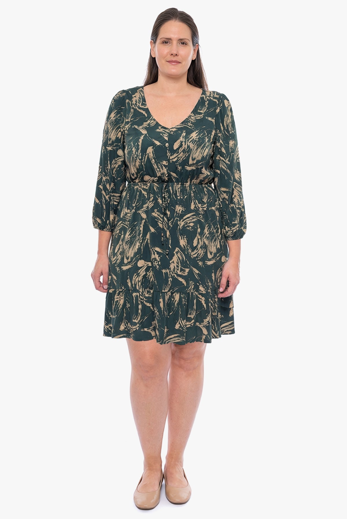 שמלה TASHA ירוק יער