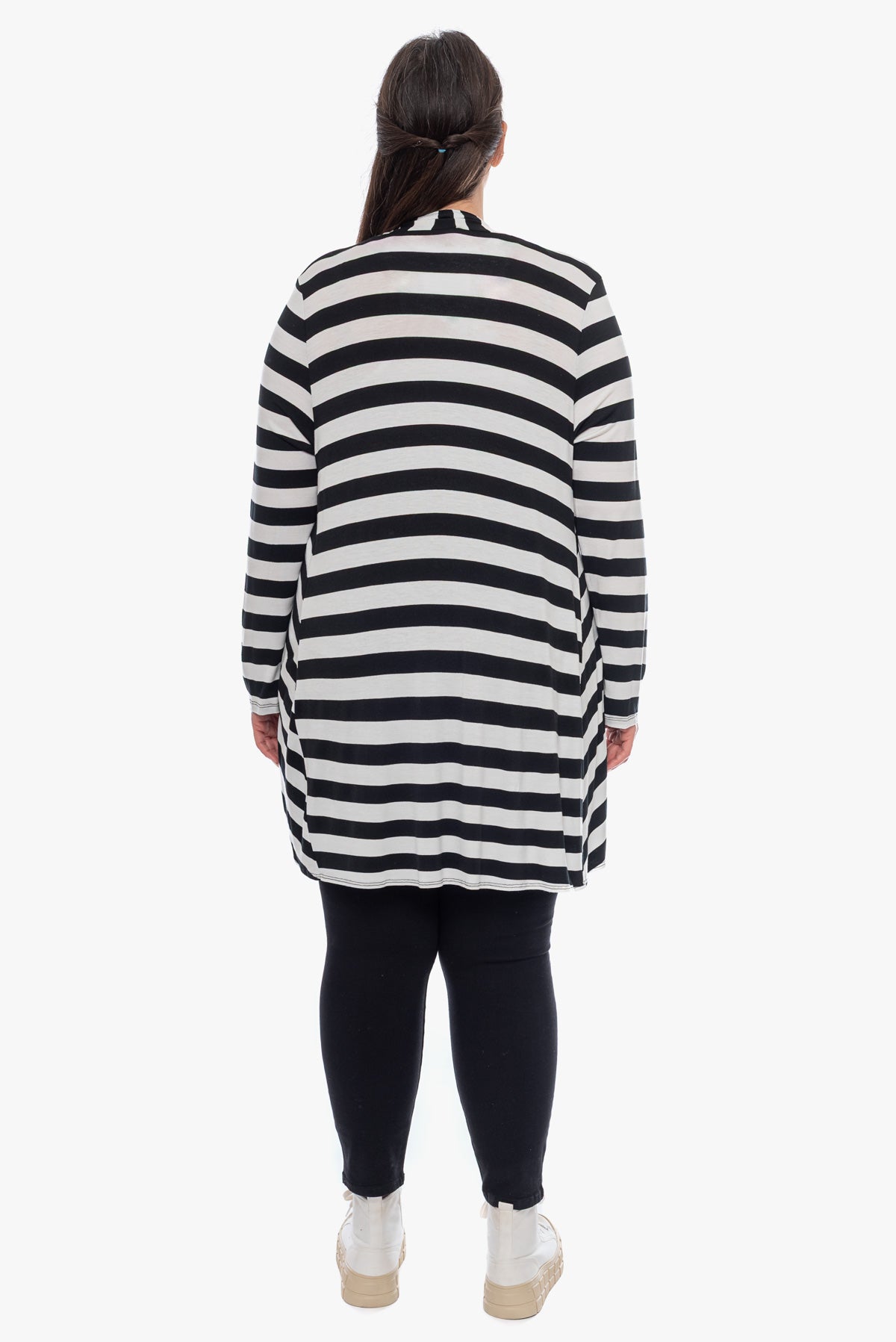 קרדיגן DARCIE שחור/לבן