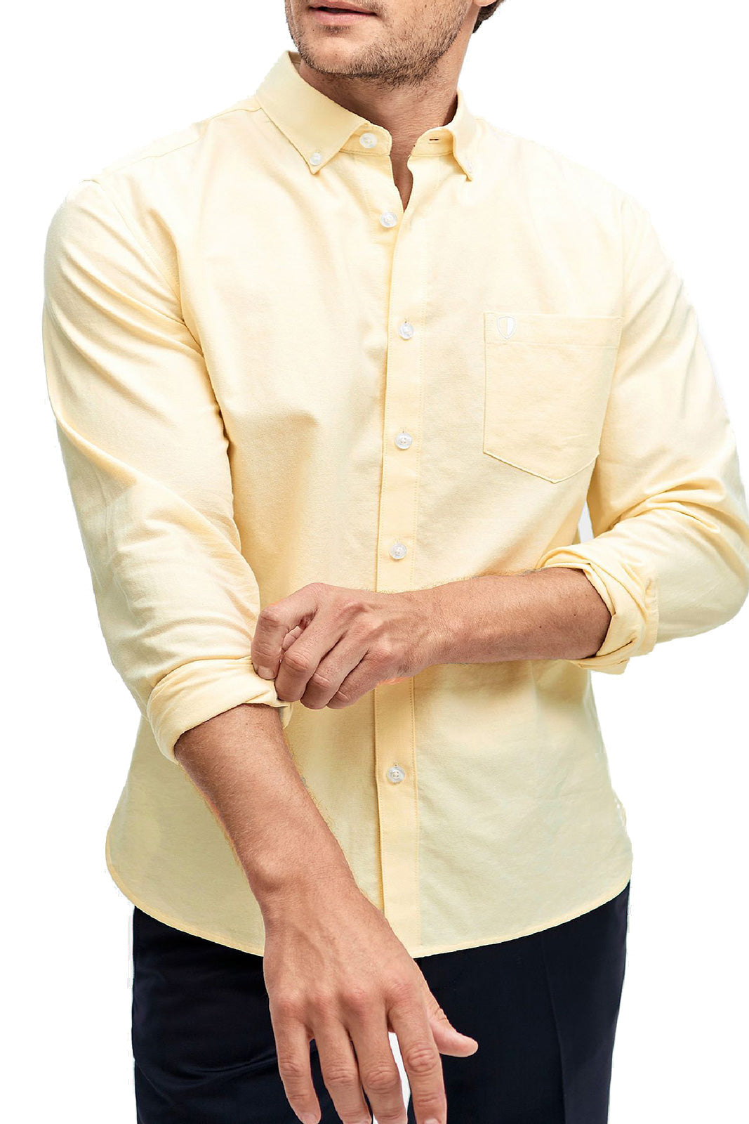 חולצת כותנה DOMINIC צהובה